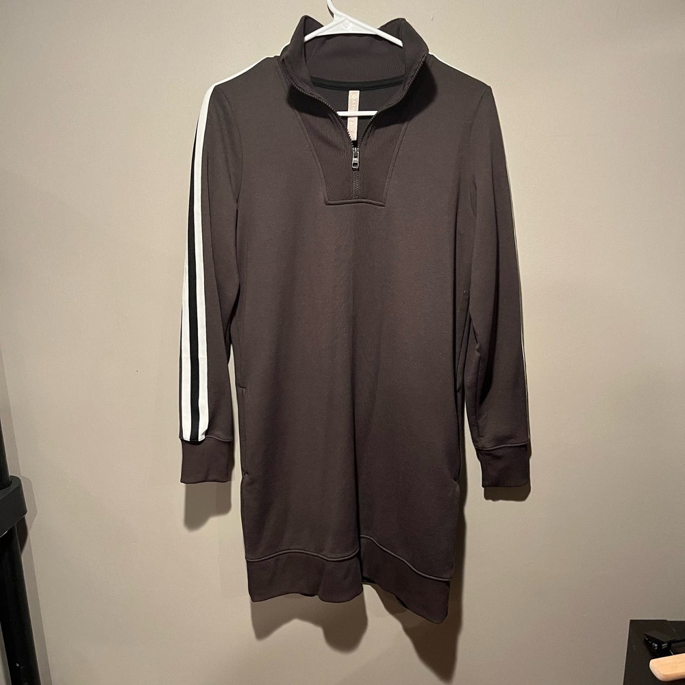ATHLETA CIRCA TRACK SWEATSHIRT DRESS 2.0 size Small